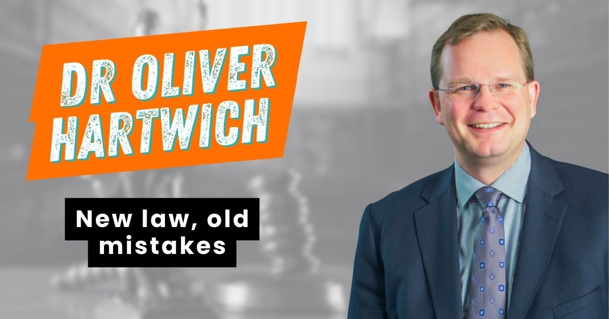 Dr Oliver Hartwich-law
